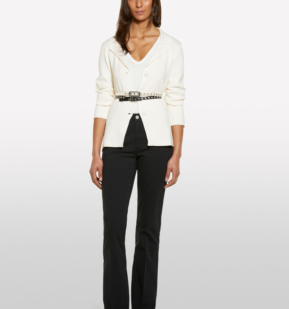 Calças flare fit preto - calças flare para mulher - Preto | Sisley image number 1